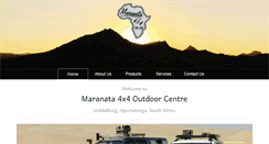 Desktop Screenshot of maranata4x4.co.za