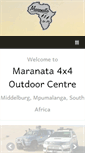 Mobile Screenshot of maranata4x4.co.za